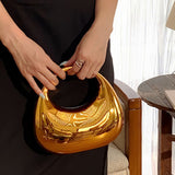 Candy Colored Cloud Shell Shiny Acrylic Moon Box Crossbody Bag