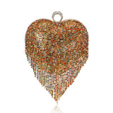 Female Pure Color All-matching Tassel Dinner Bag