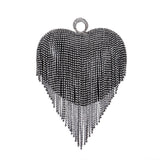 Female Pure Color All-matching Tassel Dinner Bag