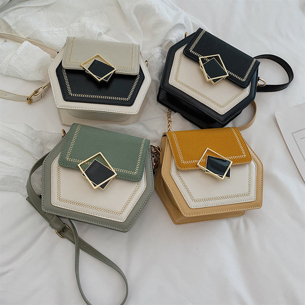 Autumn And Winter New Female Bag Polygonal Female Bag