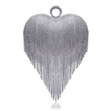 Female Pure Color All-matching Tassel Dinner Bag