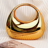 Candy Colored Cloud Shell Shiny Acrylic Moon Box Crossbody Bag