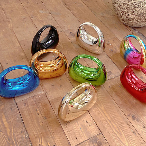 Candy Colored Cloud Shell Shiny Acrylic Moon Box Crossbody Bag